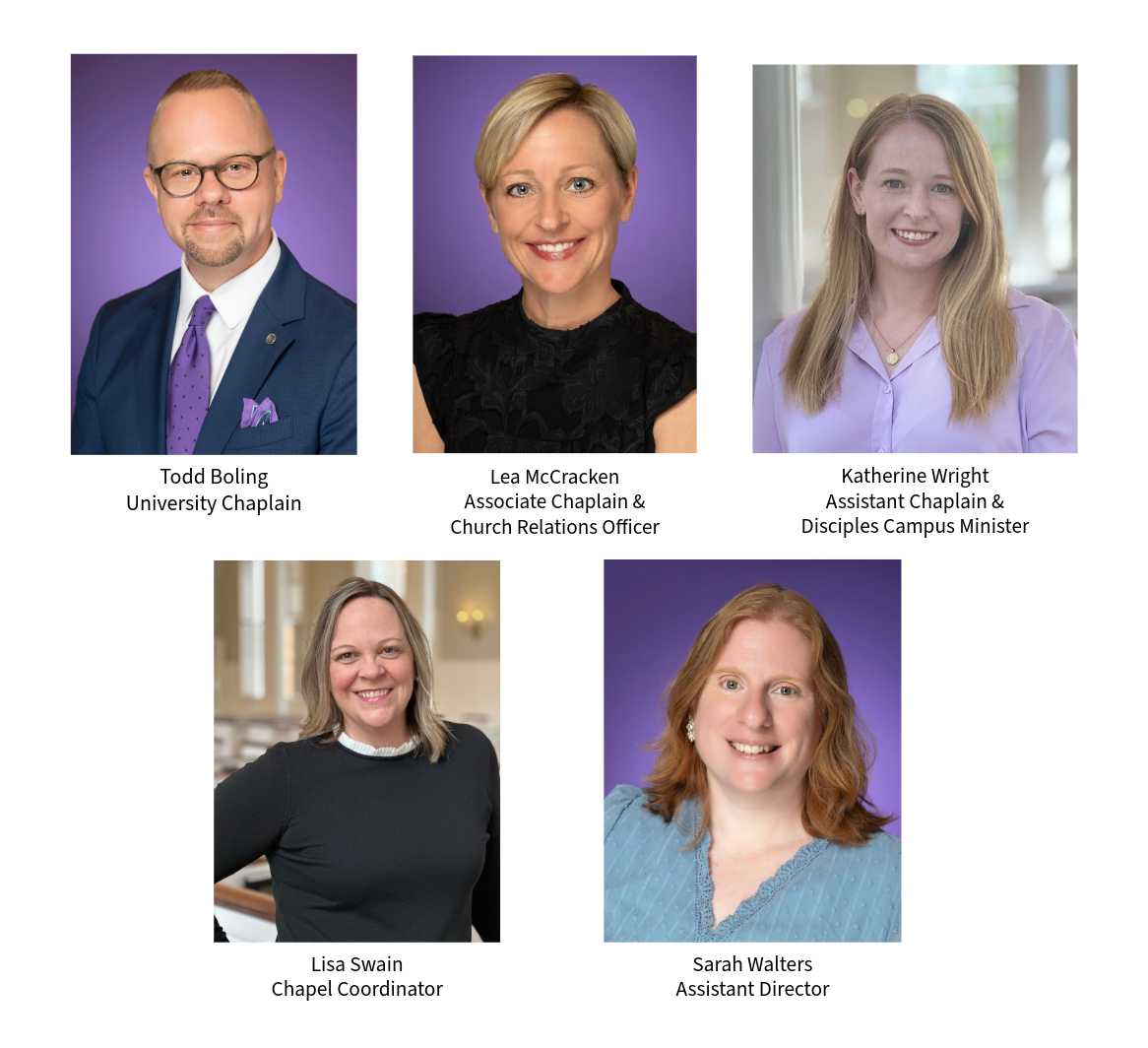 Image of 5 staff members of TCU Religious & Spiritual LIfe